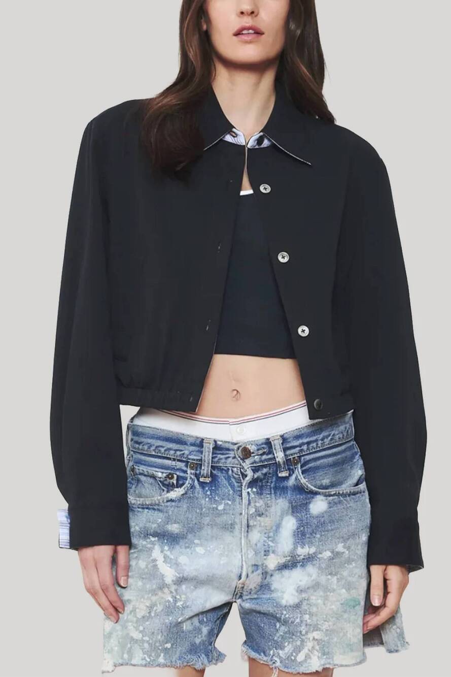 NEW WE-AR4 court jacket in navy multi